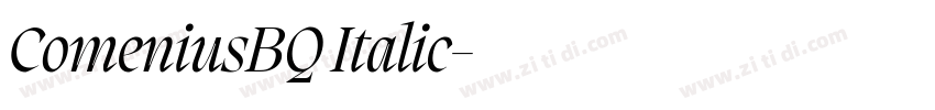 ComeniusBQ Italic字体转换